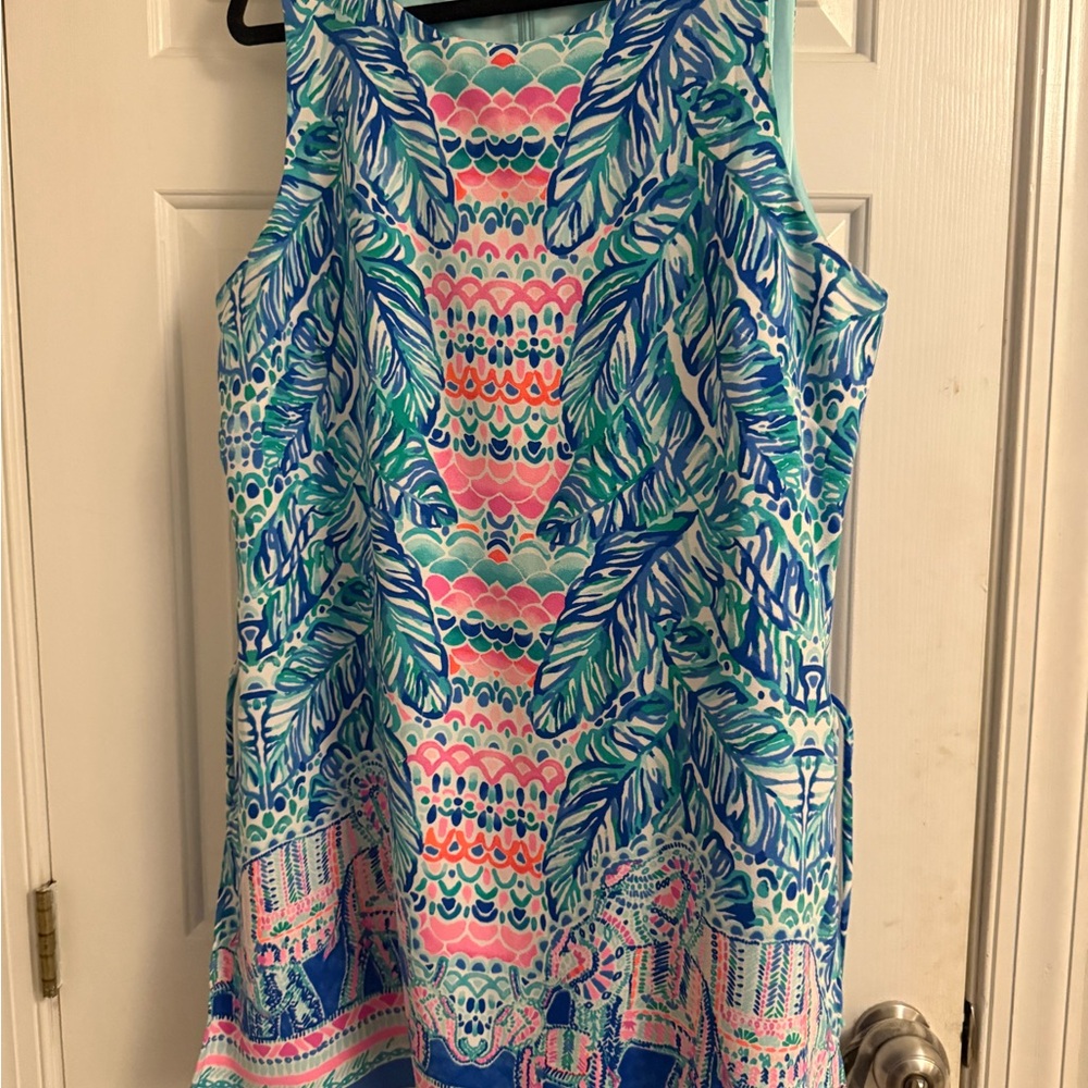 Lilly Pulitzer Blue and Green Dress